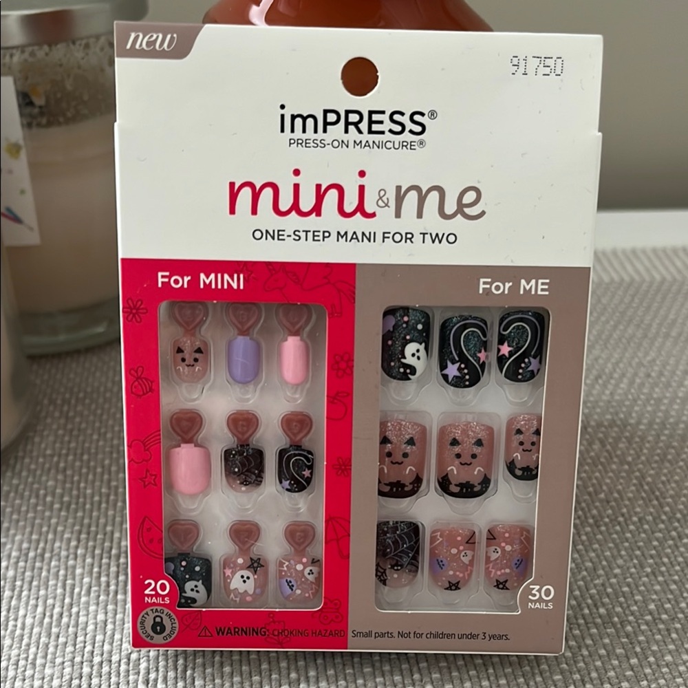imPRESS Mini & Me Nail Set - Pink and Black